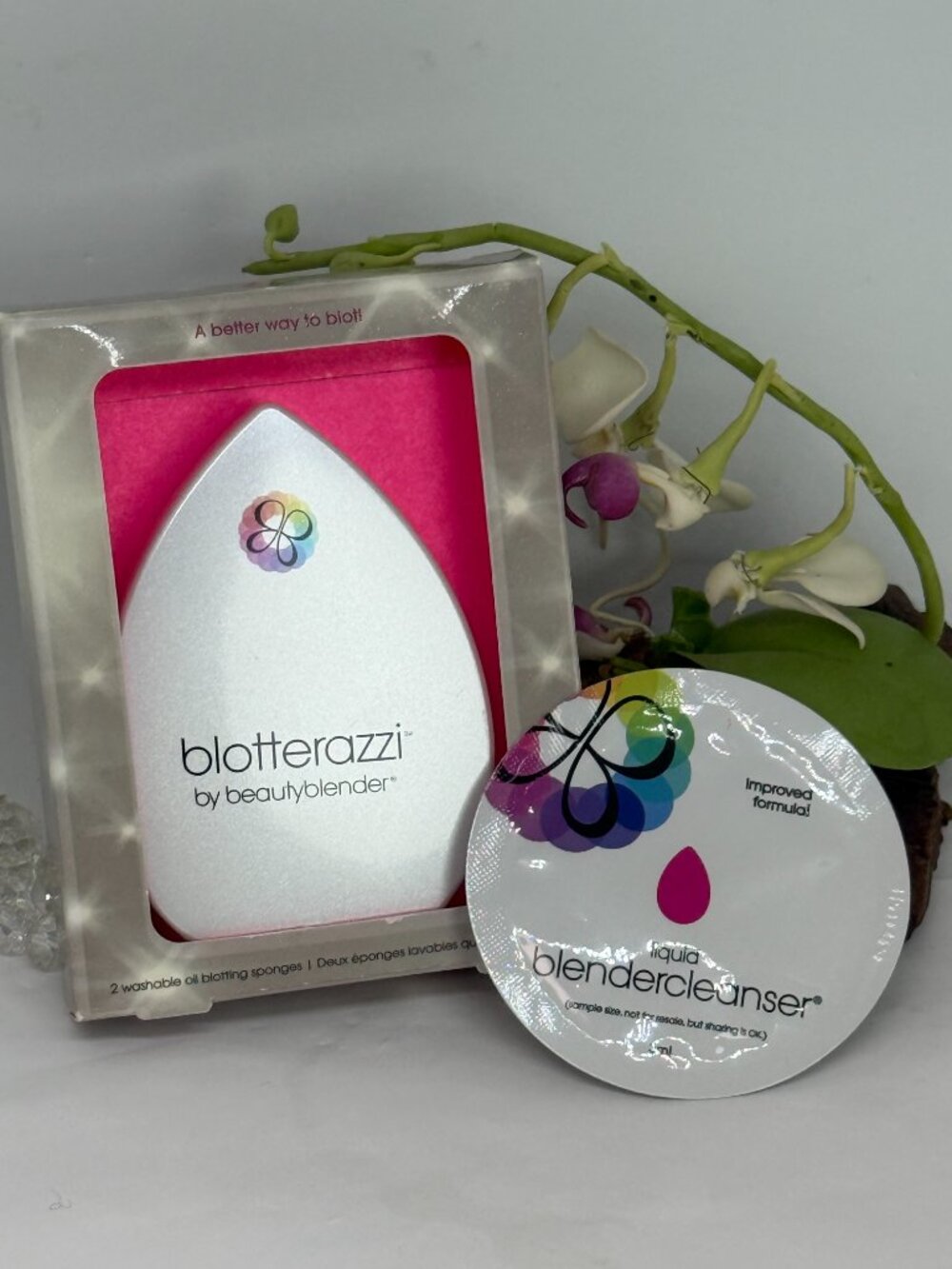 BeautyBlender Blotterazzi 2 Pc Oil Blotting Makeup Sponge - New in Box Authentic